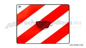Tablica TI-PG/WOZ lampka czerwona na baterie z wężykiem 300×400