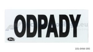 Tablica TI-R/ODPADY/Z gładka 120×300