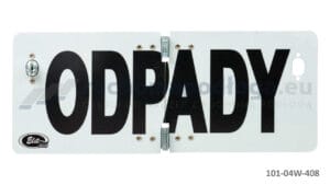 Tablica TI-R/ODPADY/Ło składana odblaskowa 120×300