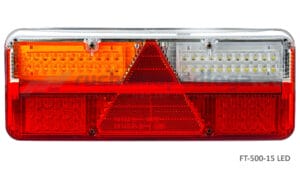 Lampa tylna KINGPOINT LED 12-36V, 6-funkcyjna, LEWA