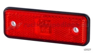 Lampa obrysowa z podkładką gumową LD 527 czerwona