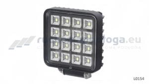 Lampa robocza 16x LED kwadrat z włącznikiem L0154