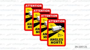 Zestaw naklejek ANGLES MORTS “Martwe pole” 4 szt.
