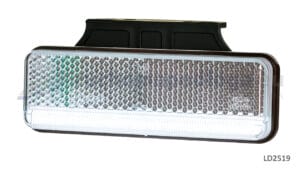 Lampa obrysowa Slim XS biała na kątowniku