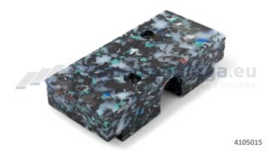 Blok przewodzący z tworzywa sztucznego 132x60x32, do rury Ø=25 mm