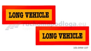 Tablica TI-R/LONG VEHICLE 565x200 2 szt.