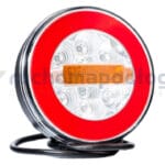 Lampa tylna LED, 3-funkcyjna, 12/24 V, do montażu szeregowego, z przewodem