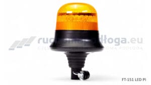 Lampa ostrzegawcza LED na trzpieniu montażowym, 12-36V, błysk pojedynczy,