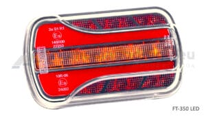 Lampa tylna uniwersalna FT-350, 12-36V, 3-funkcyjna, przewód o długości 1m