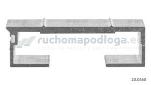 Listwa podłogowa Cargo Floor 112/6mm żebrowana